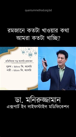 ওরে বাবা, রমজানে আমরা এত ক্যালরি খাই! | Ramadan Weight Loss Diet Plan by Dr. Moniruzzaman #Shorts