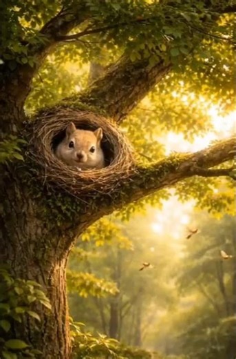 The squirrel planted a walnut tree #chort #facts #Shorts👍