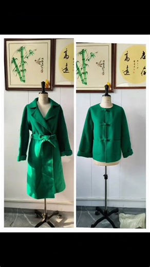 Trench Coat Alteration Tutorial Craftsman" Clothing Transformation Double-Sided Cashmere Coat#Shorts