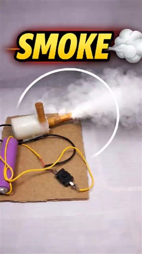DIY Smoke Blower 💨😱 | Insane Power Experiment 🔥 #Shorts