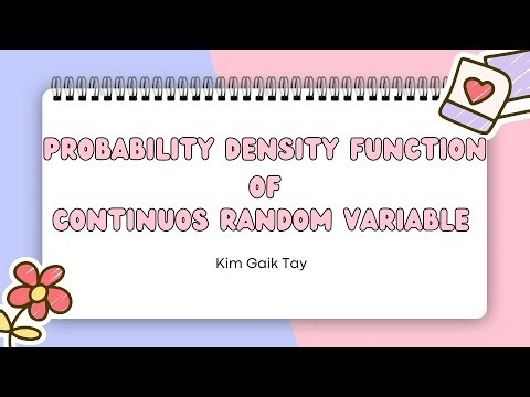 Probability Density Function of Continuous Random Variable Using Casio Classwiz Calculator