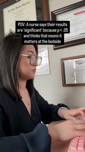 Statistical significance and clinical significance are not the same thing