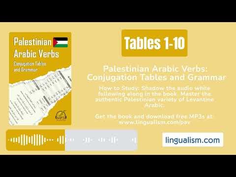 Palestinian Arabic Verbs (Tables 1-10): Conjugation Tables and Grammar - Lingualism