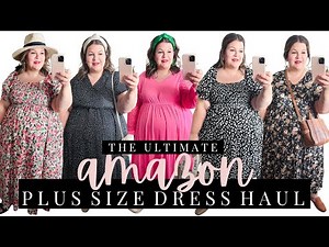 HUGE Plus Size Amazon Haul | 9 PLUS SIZE Amazon Dresses That Are TRUE TO SIZE!