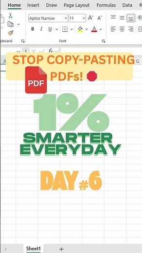 How to Convert PDF to Excel in 1-Click! ⚡ (No Re-typing)