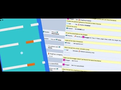 Construct 3 tutorial : creating a bouncing ball game (like helix jump)