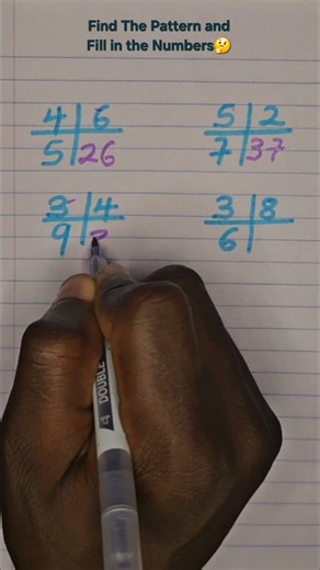 Find the Patterns and fill in the numbers #maths #mathstricks #tutorial #tutor #pattern #puzzle