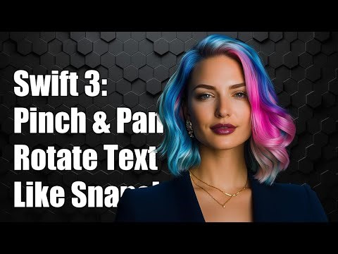 Swift 3: Simultaneously Pinch, Pan, and Rotate Text Like Snapchat