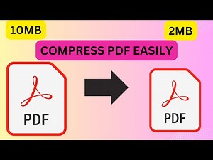 How to compress large PDF files in a super easy way!