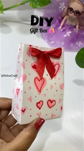 DIY Cute gift bag 🛍️/ Gift box 🎁 #diy
