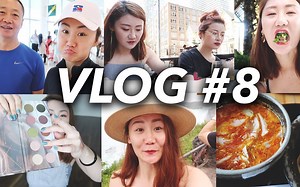 【Regina's Vlog 8】去瀑布看烟花，各种东西大开箱，外拍工作，和闺蜜一起看宝宝