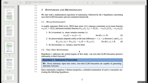 CSC6137:ARE LARGE LANGUAGE MODELS REALLY RELIABLE ZERO-SHOT TIME SERIES FORECAST