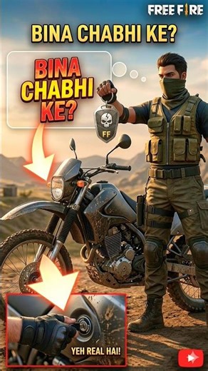 Bina KEY gaadi start 😱 #shorts #garenafreefire