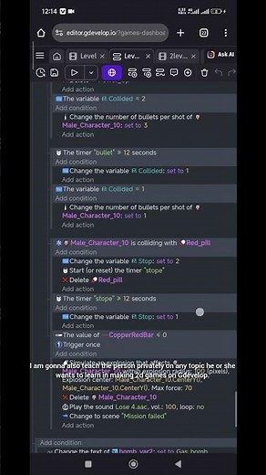 learn how to make 2D games on Gdevelop #games #coding #tutorial #gdevelop