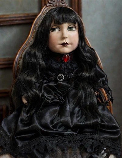 Small Handcrafted Victorian Gothic Doll: Elegant Vampire Inspired Talking Dolly. MADE TO ORDER - Etsy