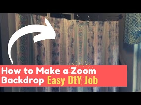 🔥 Create A Zoom Backdrop/Background for Video Calls➔ Hide Personal Items in Your Home Office - Easy!