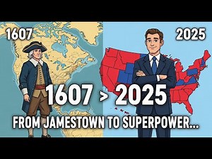 From Colony to Superpower: 418 Years of America’s History in 10 minutes
