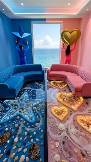 This Epoxy Floor Transformation Is So Satisfying!😍#shorts #floor #renovation #interiordesign