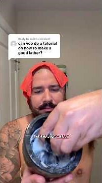 How to create the perfect shaving cream lather! #shavingcream #headshaving #headshave #shavingtips