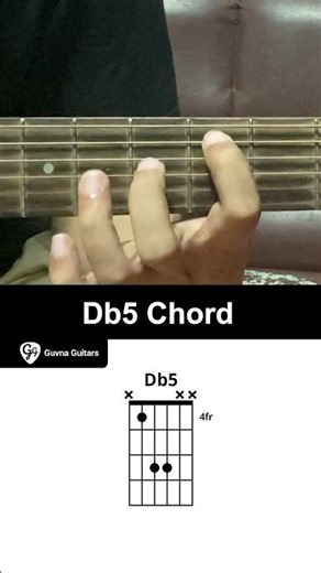 How To Play The Db5 Chord On Guitar - Guvna Guitars