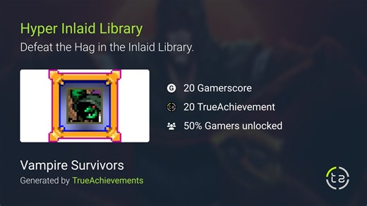 Hyper Inlaid Library achievement in Vampire Survivors