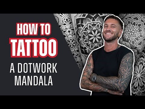 How to Tattoo a Dotwork Mandala with Bintt | Tattoo Tutorial