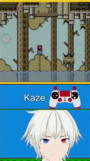 Dodging Fish and Spikes Like a Pro 🐟💀 KAZE SMW #vtuber #shorts