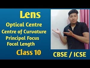 Lens Class 10 | Optical Center , Focus , Focal Length , Principal Focus & Axis | Science CBSE / ICSE