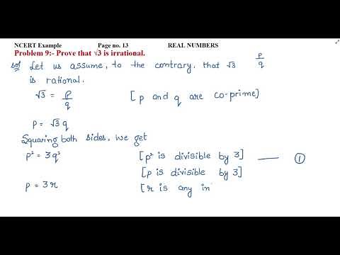 Prove that √3 is irrational.