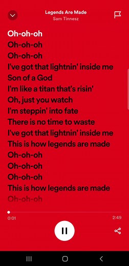 Legends Are Made - Full Lyrics and Music | Sam Tinnesz