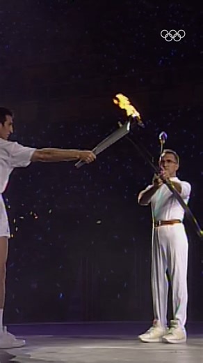 80M views · 2M reactions | The lighting of the Cauldron at the Opening Ceremony of Barcelona 1992 just never gets old! 朗 #Olympics | Olympics | Facebook