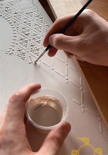 Gesso Relief Techniques for Ornamental Iconography