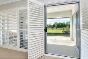 [Hot Item] Standard Customized Internal Static Aluminum Single Hinged Louver Louvered Door