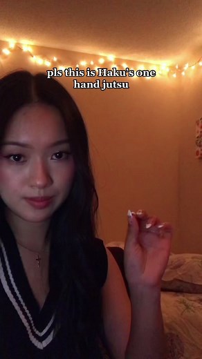 I’m obsessed 🤩 #animetiktok #narutohandsignschallenge #naruto #hakuhandseal