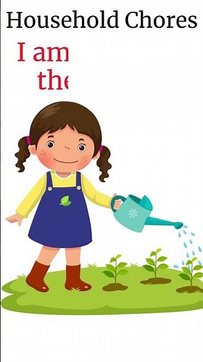 Household Chores with Sentences | English Action Verbs For Beginner Daily Use | English Sentences