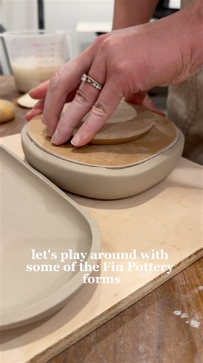 Using POTTERY forms to make platters & plates! #art #pottery #ceramic #diycrafts