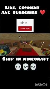 like , comment and subscribe ❤️ ship in Minecraft 💀⚓❤️💀🎮