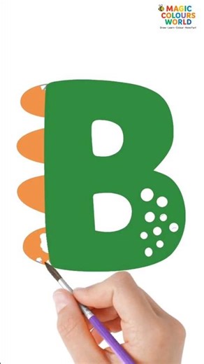 Let’s Draw Letter B | Learn Alphabets for Kids