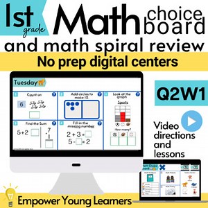 Digital Math Centers and Math Spiral Review Q2W1