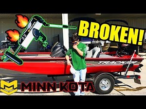 We Broke Our Bass Tracker 175 Minn Kota Trolling Motor.... (Bass Tracker Problems...)