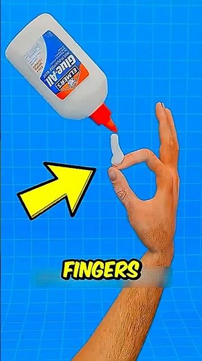 If you ever get super glue on your fingers, NEVER wash it like this
