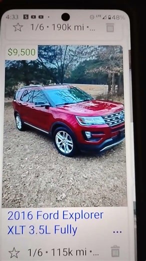 2016 Ford explorer 115k 9,500 nice suv