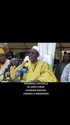 Le nouveau pressé de Chérif Ousmane Madane Haïdara — Accade oggi