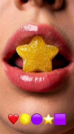 ASMR satisfying Candy Mouthwatering Jelly Shapes #asmreating #shorts