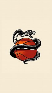 Drawing process for a design in The Basketball Collection. 🏀🐍✍🏽 | The Vector Lab
