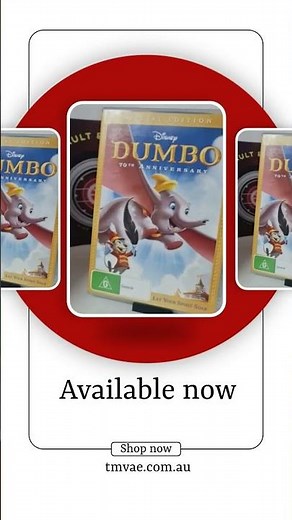 Dumbo | 70th Anniversery (Special Edition, DVD, Region 4, 1941) Free Postage