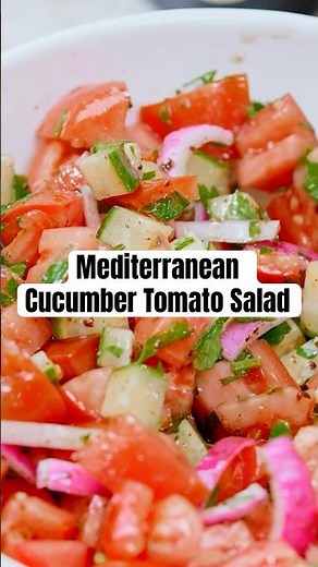The salad I grew up with - Cucumber Tomato Salad (Salad Recipe!) #saladrecipe