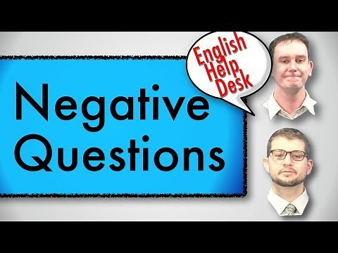 Negative questions (Don't you want to go on a safari?)