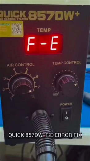 QUICK 857DW+ Not Heating? F-E Error Fix 100% Working |