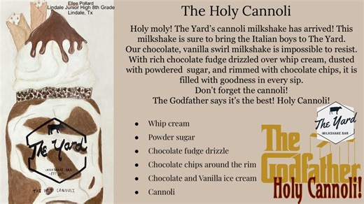 East Texas eighth grader's classwork to become milkshake available in shops across the country